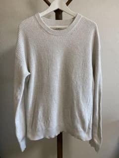 【GAP】ホワイト リブニットセーター Mサイズ