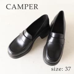 極美品】カンペール THELMA テルマ 厚底ローファー黒 37 23.5cm - メルカリ