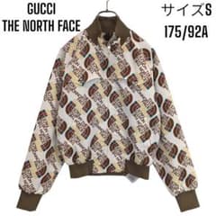 美品】コラボ グッチ ザ ノースフェイス ロゴ ボンバージャケット