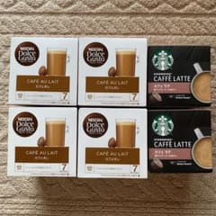 ネスカフェドルチェグスト　専用カプセル　カフェオレ　スターバックス　カフェラテのサムネイル