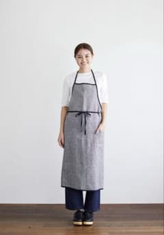 fog linen work チェック柄ロングエプロンのサムネイル
