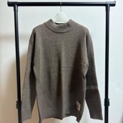 BASQUE ブラウン ニットセーター Fサイズ 肘パッチ付きのサムネイル