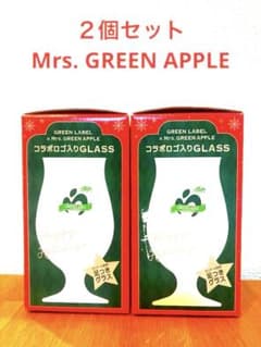Mrs.GREEN APPLEコラボロゴ入りGLASS 2個セット - メルカリ
