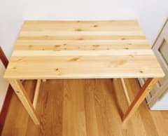 【匿名配送】無印良品 パイン材  折りたたみ テーブルのサムネイル