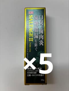 SALTAG Ⅲ歯磨き粉 30g 口臭・歯肉炎防止5つセットのサムネイル