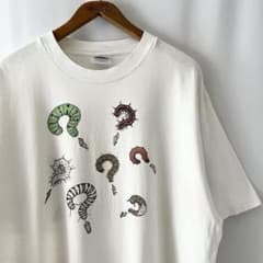 90s Liberty Graphics 幼虫 × 蝶 クエスチョン Tシャツ 90s Liberty Graphics 幼虫 × 蝶 クエスチョン Tシャツ - メルカリ