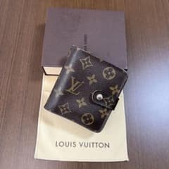 Louis Vuittonルイヴィトン モノグラム コンパクトジップ 二つ折財布