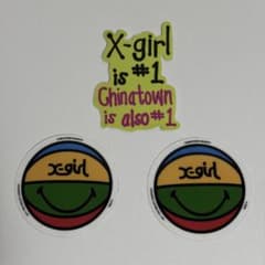 X-girl × CHINATOWN MARKET ステッカー 3枚セットのサムネイル