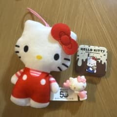 ハローキティ 50周年 マスコット ぬいぐるみ サンリオのサムネイル
