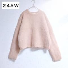 まりっぺ様Whim Gazette ミックスヤーンクルーネックニットプルオーバー まりっぺ様Whim Gazette ミックスヤーンクルーネックニットプル
