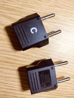 Kashimura 変換プラグ（10A／250V） 韓国・ヨーロッパ旅行用 2個のサムネイル