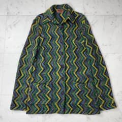 ミッソーニ オレンジタグ 幾何学柄 カーディガン 長袖シャツ マルチ