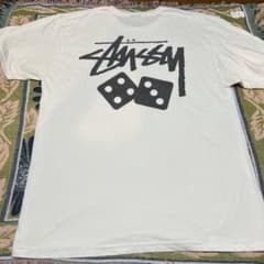 STUSSY ステューシー Tシャツ ダイスロゴ バックプリント メキシコ製 L