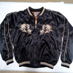 三笠謹製 オリジナルスカジャン 薄手 日本製 ブラック - メルカリ