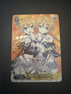 ヴァイスシュヴァルツ 颶風の御子 耶倶矢＆夕弦 八舞夕弦サイン PSA10 ヴァイスシュバルツ 颶風の御子 耶倶矢&夕弦 サイン SP a b 2枚 - メルカリ