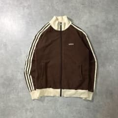 最高峰】adidas 00sトラックジャケット ジャージ ブラウン ベージュ