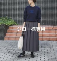 URBAN RESEARCH DOORS プリーツスカート　M チャコールグレーのサムネイル