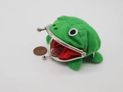 カエル　がま口　小銭入れのサムネイル