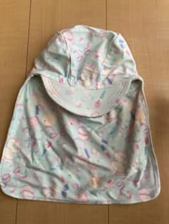 水泳帽　キッズ　女子　Mサイズ　つば付き日除けありのサムネイル
