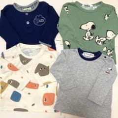 セサミストリート スヌーピー トップス 4枚セット 80のサムネイル