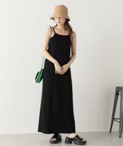Kastane ポンチキャミワンピース 黒のサムネイル