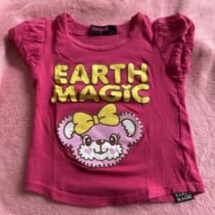 EARTH MAGIC ピンク Tシャツ 110のサムネイル