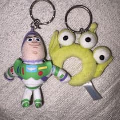 バズ・ライトイヤー リトルグリーンメン キーホルダー 2点セット　トイストーリーのサムネイル