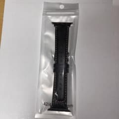 Apple Watch 가죽 밴드 블랙 42/44/45/49mm