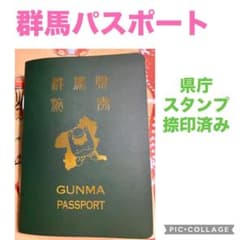 美品◇群馬パスポート 県庁スタンプ捺印済み◇スタンプ帳/ぐんまちゃん