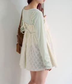 Kastane♡フラワージャガードチュニックのサムネイル