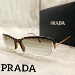 ✨美品✨ プラダ サングラス 色付 眼鏡 クリア べっ甲柄 ゴールド金具