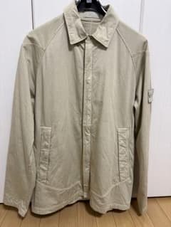 stone  ghost peace シャツジャケット Stone Island ghost peace シャツジャケット ベージュ - メルカリ