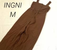 イング　INGNI　麻　ブラウン　サロペット　オーバーオール　ボタンのサムネイル
