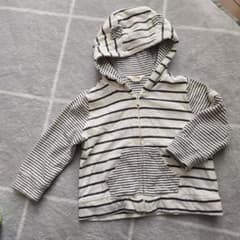 BabyGAP フード付きストライプパーカー 6-12ヶ月のサムネイル