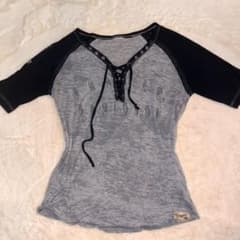 Harley-Davidson ラグランTシャツ レースアップのサムネイル