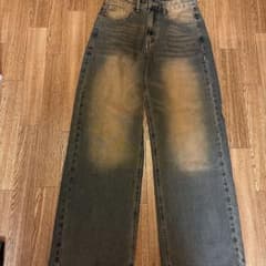 ヴィンテージ加工ワイドデニムのサムネイル