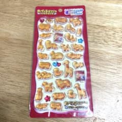 【新品】たべっ子どうぶつ THE MOVIE ぷっくりシールチューインステッカー