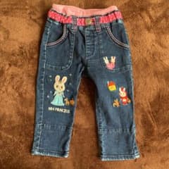 ミキハウス デニム パンツ　80のサムネイル