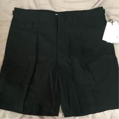 UNIQLOandLEMAIRE オックスフォード タック ショートパンツ＋ 黒のサムネイル