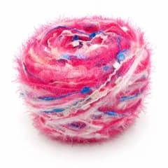 アクリルファンシーヤーン ピンク系ミックス 毛糸60gのサムネイル