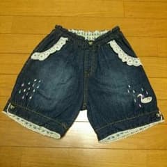 プチジャム♥白鳥刺繍しずくバルーンパンツ 130㎝のサムネイル