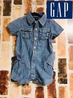 ⭐️美品⭐️ GAP baby  ギャップ　70㎝　デニム　ロンパースのサムネイル