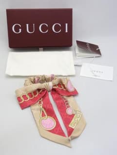 新品未使用☆正規品☆GUCCI シュシュ 保存袋&箱付 0702のサムネイル