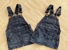 GAP デニムオーバーオール 18-24ヶ月　２着　双子のサムネイル