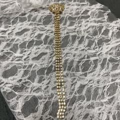 ゴールドクリスタルビジュー　ロングイヤリングのサムネイル