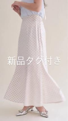 【新品タグ付き】muguet gloss dot satin skirtのサムネイル