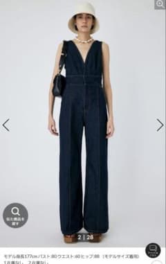 MOUSSYBUSTIER DENIM オールインワンワンウォッシュ 2 - メルカリ