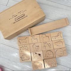 日本製 高級 くろさわのハンドメイド ブナ材 無塗装 まきばの動物 