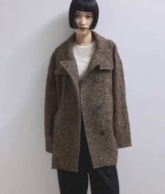 Thumbnail of 【WEB限定】アダムエロペ スタンドカラーウールミドルコート