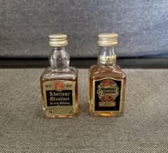 アベラワーグレンリベット8年 12年 ウイスキーミニボトル未開封品 2本 